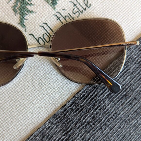 COACH HC 7108 933913 SHINY BROWN 57 16 140 Sunglasses FRAMES 3N - Picture 9 of 10